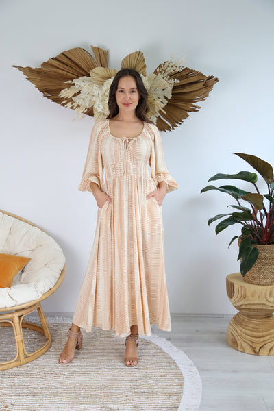 ANNALISE DRESS - BEIGE